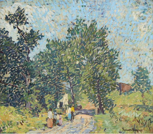 The Berry Pickers, vintage artwork by Robert Spencer, 12x8" (A4) Poster