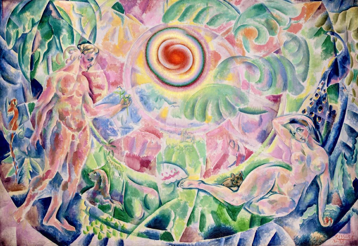 The Rhythm, vintage artwork by Vladimir Baranoff-Rossine, 12x8" (A4) Poster