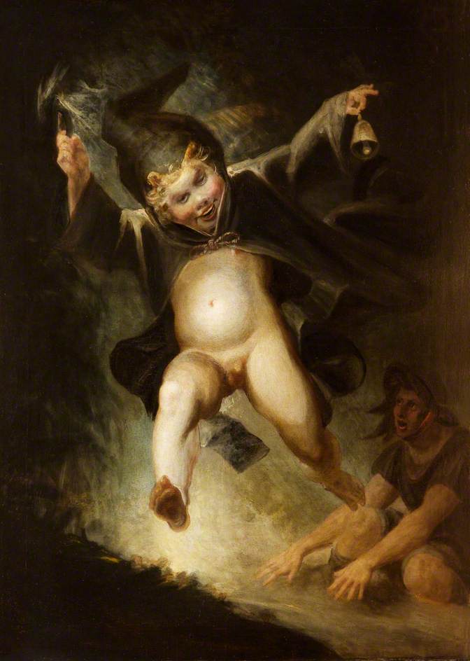 Friar Puck, vintage artwork by Johann Heinrich Füseli, 12x8" (A4) Poster