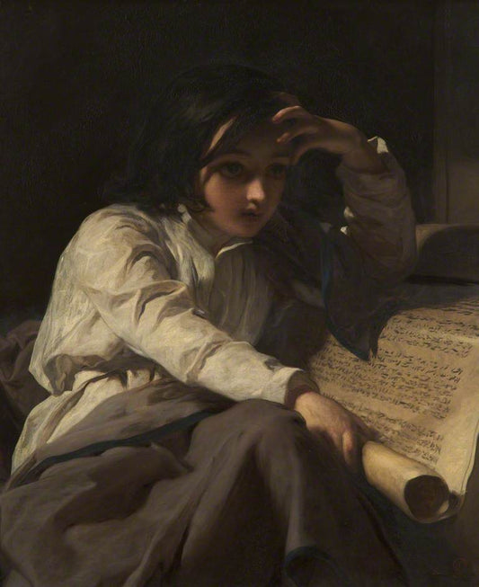The Infant Timothy, vintage artwork by James Sant, R.A., A3 (16x12") Poster Print