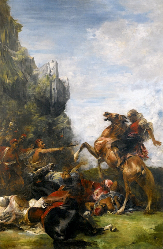An Ambush, vintage artwork by Eugène Fromentin, A3 (16x12") Poster Print
