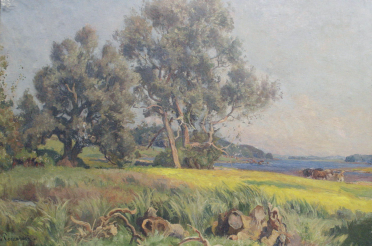 Country landscape by Viggo Pedersen,A3(16x12")Poster