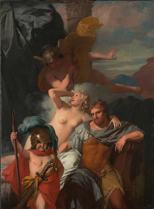 Mercury Ordering Calypso to Release Ulysses, vintage artwork by Gerard de Lairesse, 12x8" (A4) Poster