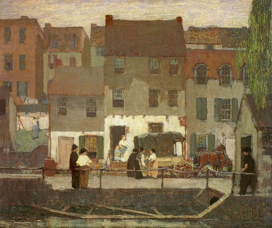 The Huckster Cart, vintage artwork by Robert Spencer, 12x8" (A4) Poster