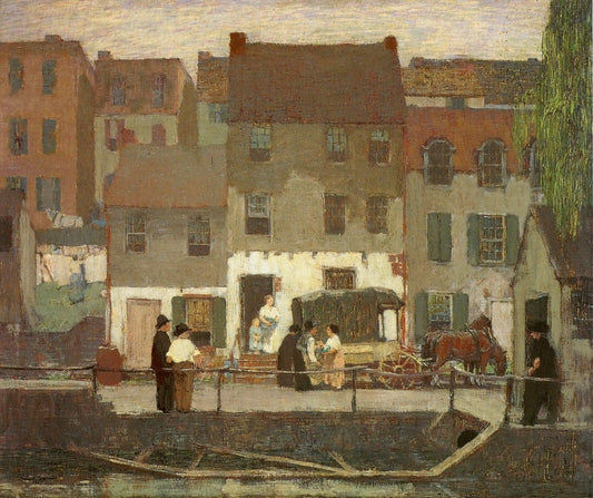 The Huckster Cart, vintage artwork by Robert Spencer, 12x8" (A4) Poster