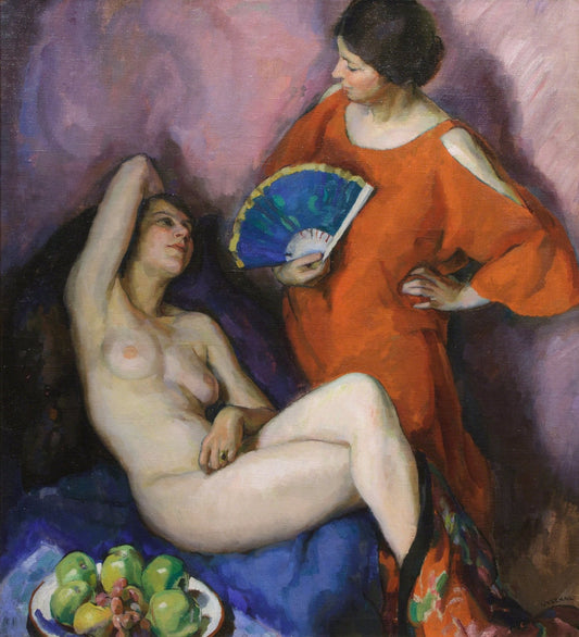 Costume, Life and Still Life, vintage artwork by Edouard Vysekal, 12x8" (A4) Poster