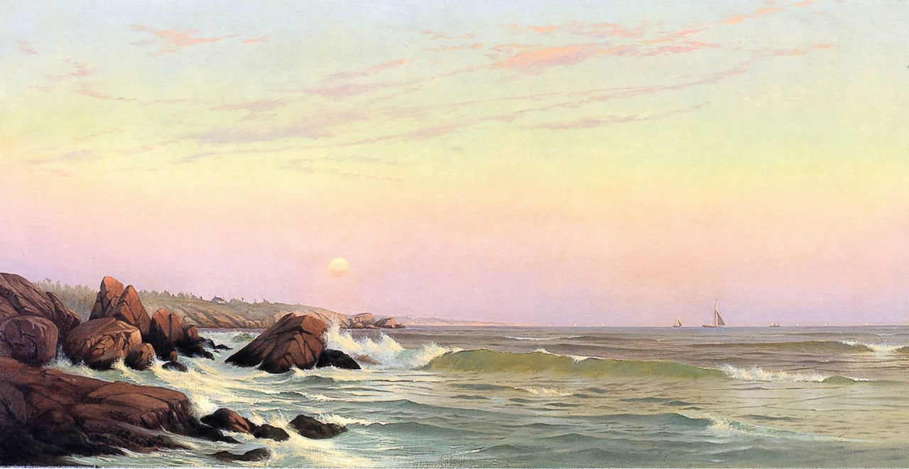 Cape Ann, vintage artwork by Francis A. Silva, 12x8" (A4) Poster