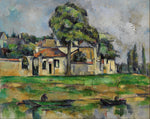 Banks of the Marne, vintage artwork by Paul Cezanne, 12x8" (A4) Poster