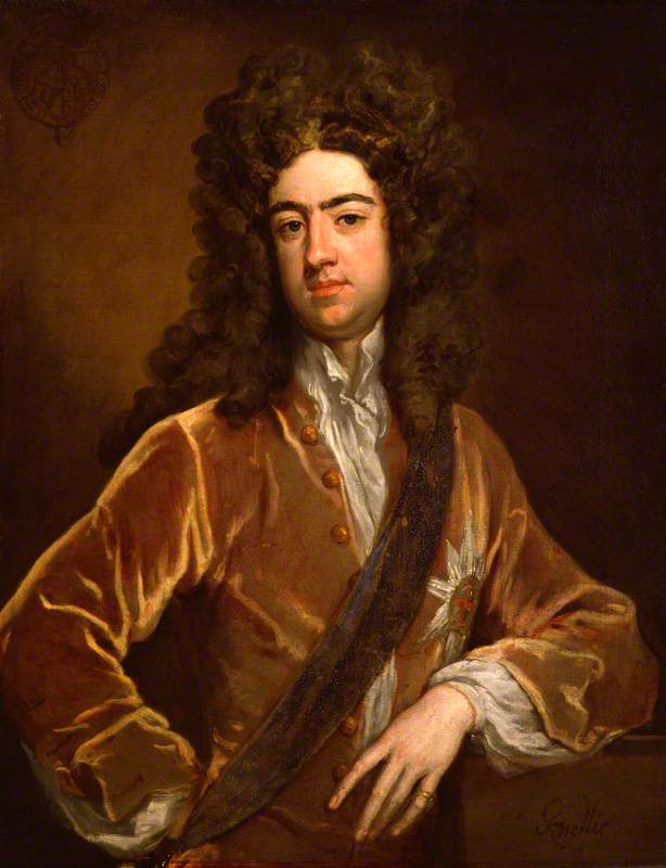 Charles Lennox, 1st Duke of Richmond and Lennox, vintage artwork by Sir Godfrey Kneller, BT., 12x8" (A4) Poster