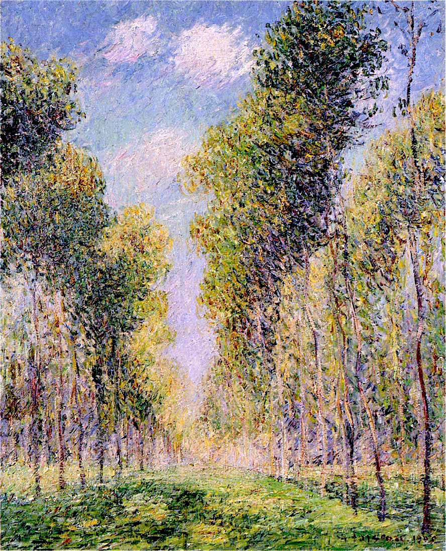 Alley of Poplars by Gustave Loiseau,A3(16x12")Poster