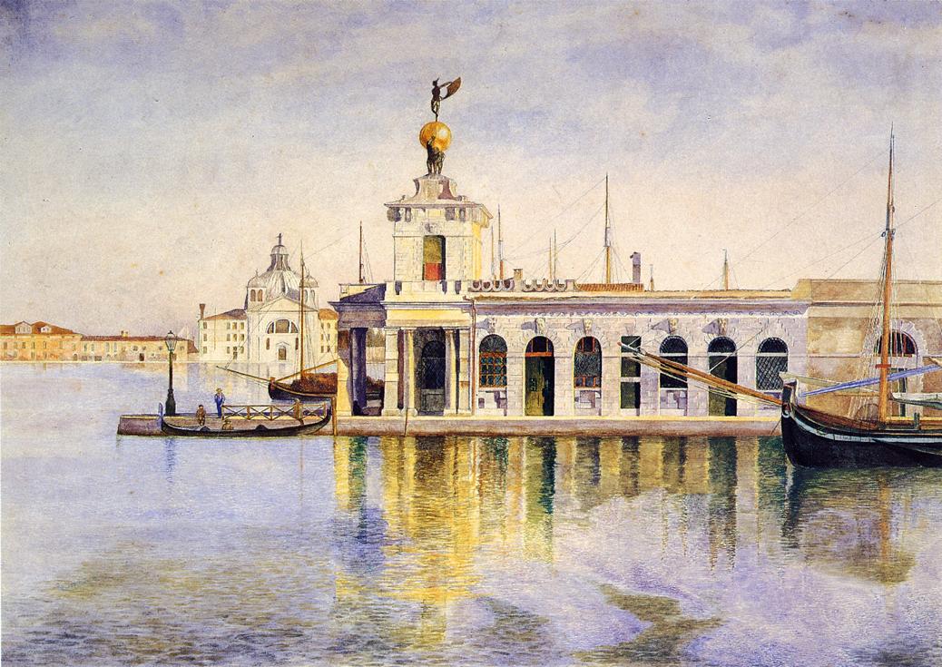 Ladogana, Venice, vintage artwork by Henry Roderick Newman, 12x8" (A4) Poster