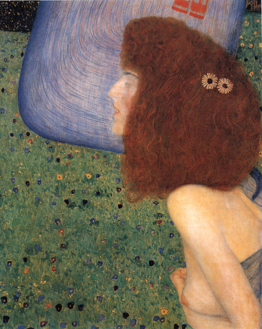 Girl With Blue Veil by Gustav Klimt,A3(16x12")Poster