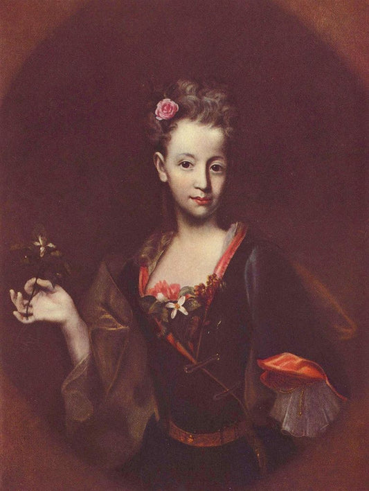 Portrait of Franziska Wussin, vintage artwork by Jan Kupecky, 12x8" (A4) Poster
