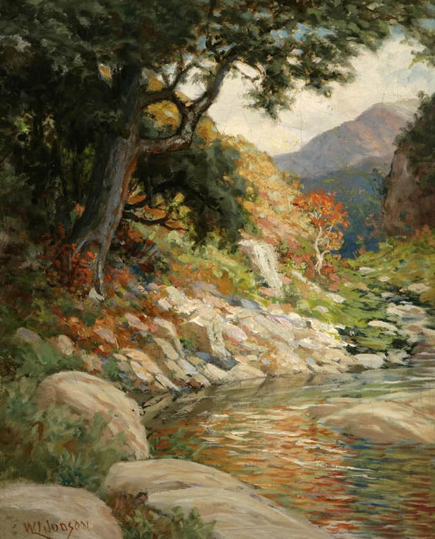 Mountain Canyon, vintage artwork by William Lees Judson, 12x8" (A4) Poster
