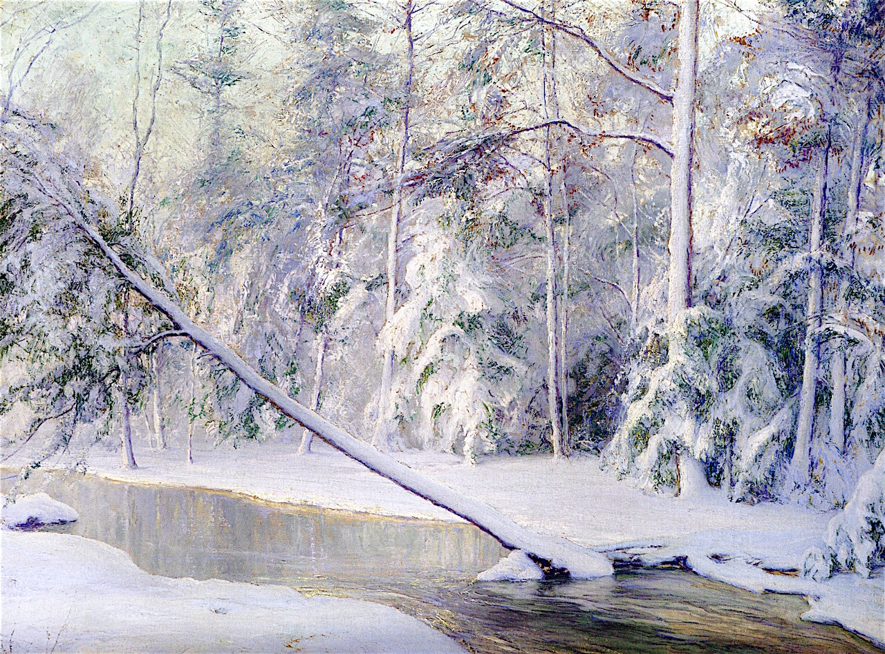 The Leaning Tree, vintage artwork by Walter Launt Palmer, 12x8" (A4) Poster