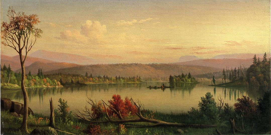 Blue Mountain Lake by Levi Wells Prentice,A3(16x12")Poster