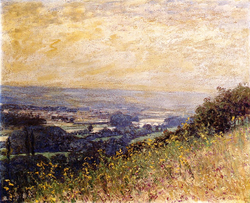 The Distant Town by Guy Orlando Rose,A3(16x12")Poster