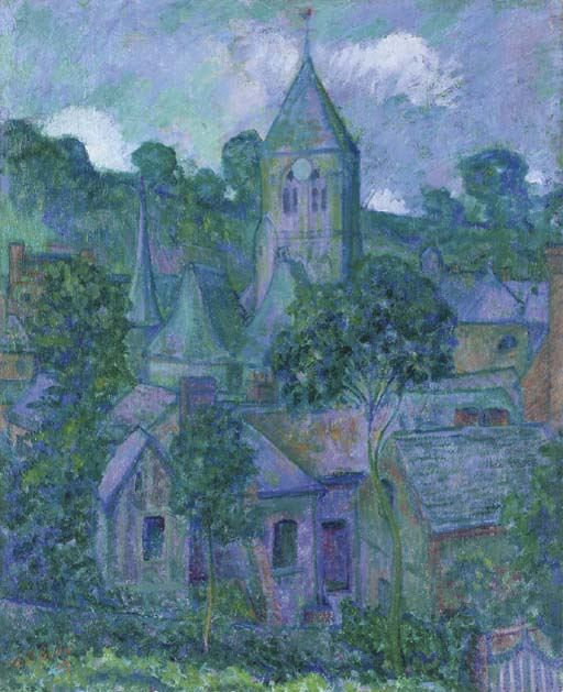 Giverny at Night by Theodore Earl Butler,A3(16x12")Poster
