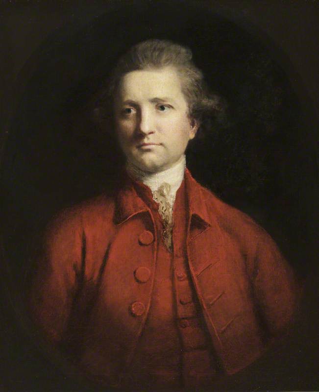 Colonel Alexander Dow, vintage artwork by Sir Joshua Reynolds, 12x8" (A4) Poster