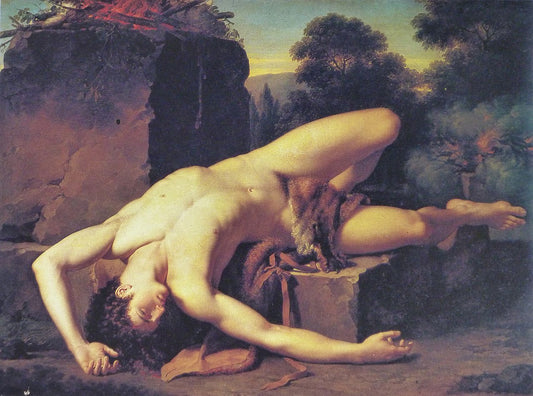 Death of Abel, vintage artwork by François-Xavier Fabre, 12x8" (A4) Poster