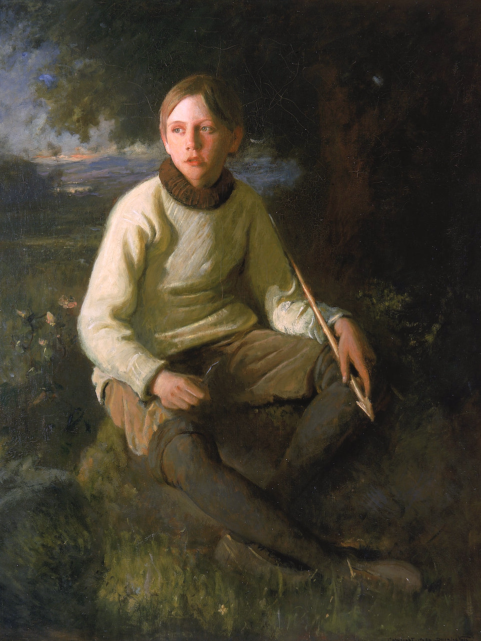 The Boy with the Arrow by Stephen Douglas Volk,A3(16x12")Poster