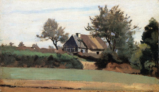 Archicourt, Near Arras, vintage artwork by Jean-Baptiste-Camille Corot, A3 (16x12") Poster Print