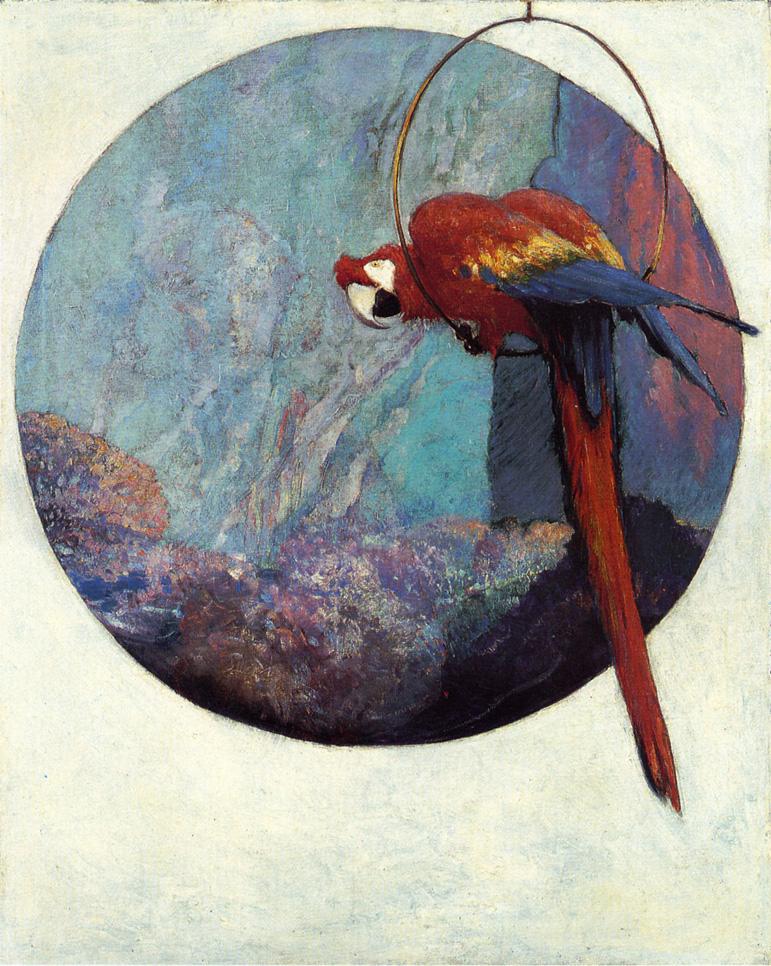 Study for "Polly", vintage artwork by Robert Lewis Reid, 12x8" (A4) Poster