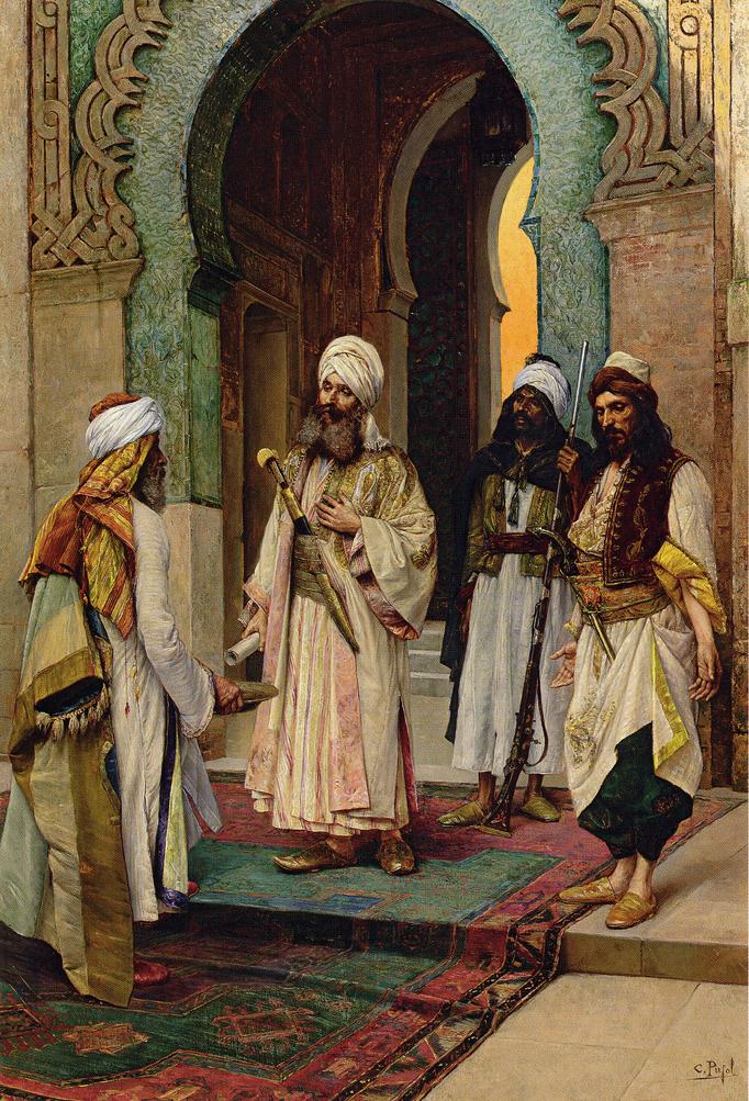 An Esteemed Visitor, vintage artwork by Climent Pujol Gustavino, 12x8" (A4) Poster