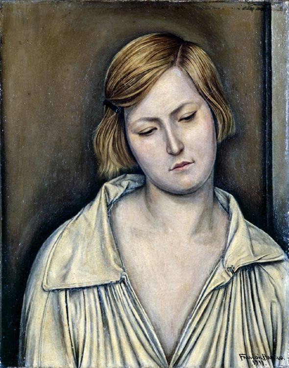 La taciturne by François-Emile Barraud,16x12(A3) Poster