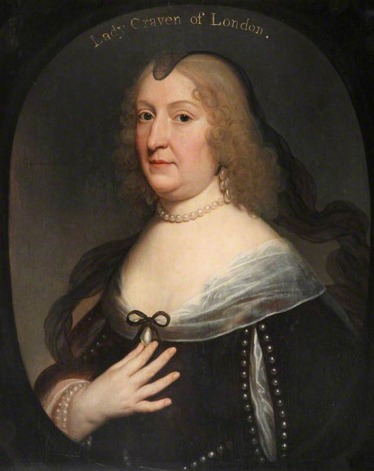 Amalie Elisabeth von Hanau-Münzenberg, vintage artwork by Gerard van Honthorst, 12x8" (A4) Poster