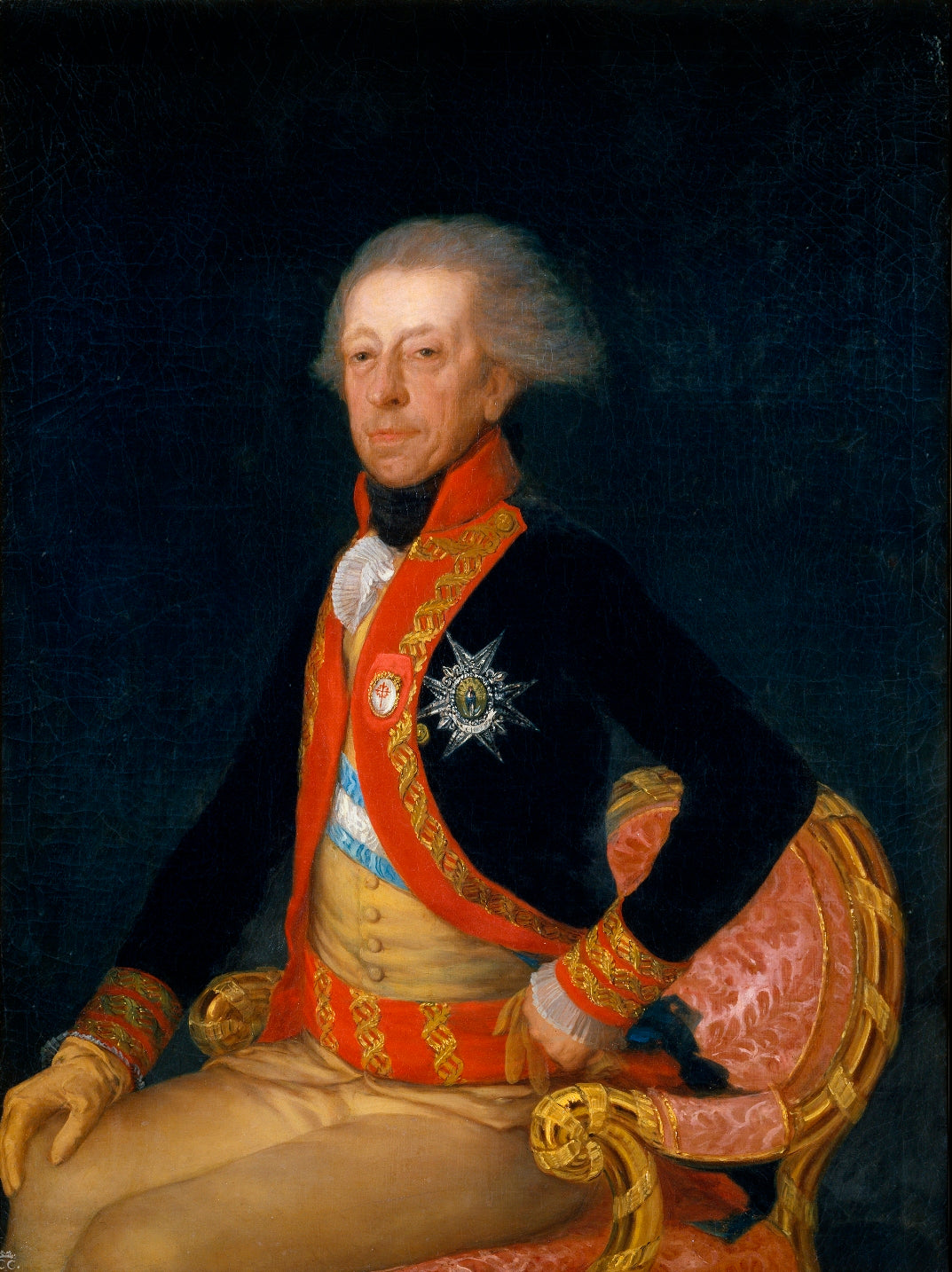 General Antonio Ricardos, vintage artwork by Francisco de Goya y Lucientes, 12x8" (A4) Poster