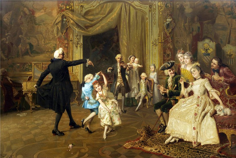The Dance Lesson by Giacomo Mantegazza,A3(16x12")Poster