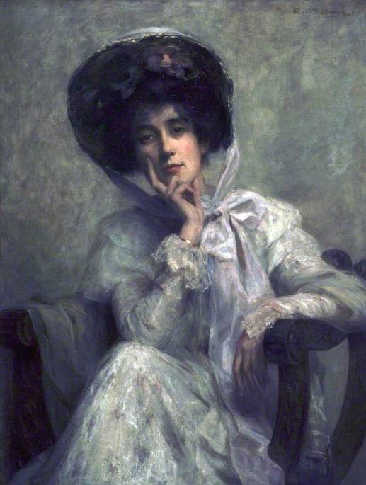 The Edwardian Hat by Ambrose McEvoy,16x12(A3) Poster
