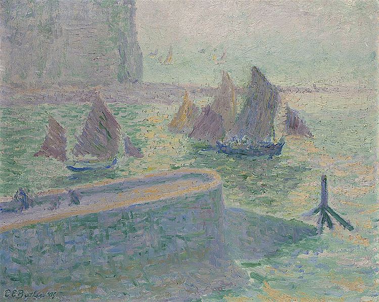 The Sea at Quiberville by Theodore Earl Butler,A3(16x12")Poster