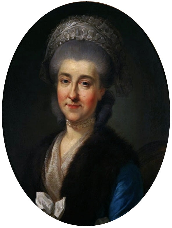 Portrait of Izabela Poniatowska, vintage artwork by Marcello Bacciarelli, 12x8" (A4) Poster