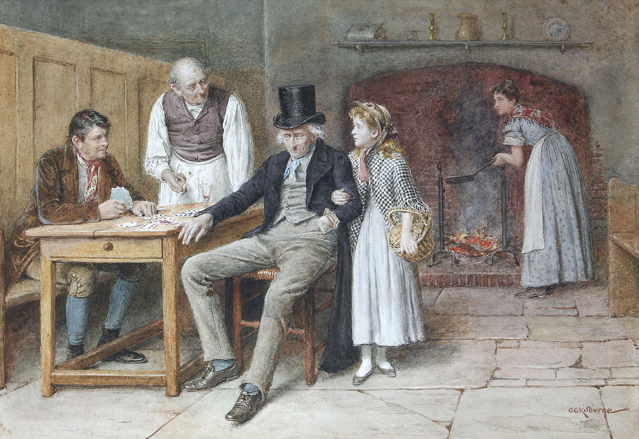 Little Nell, vintage artwork by George Goodwin Kilburne, 12x8" (A4) Poster