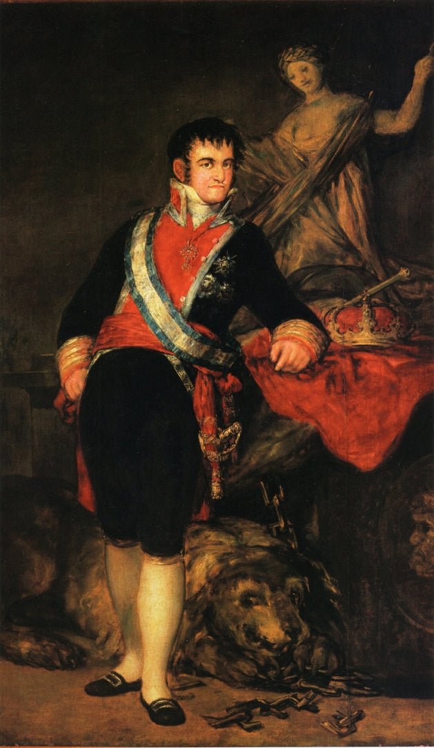 Fernando VII, vintage artwork by Francisco de Goya y Lucientes, 12x8" (A4) Poster