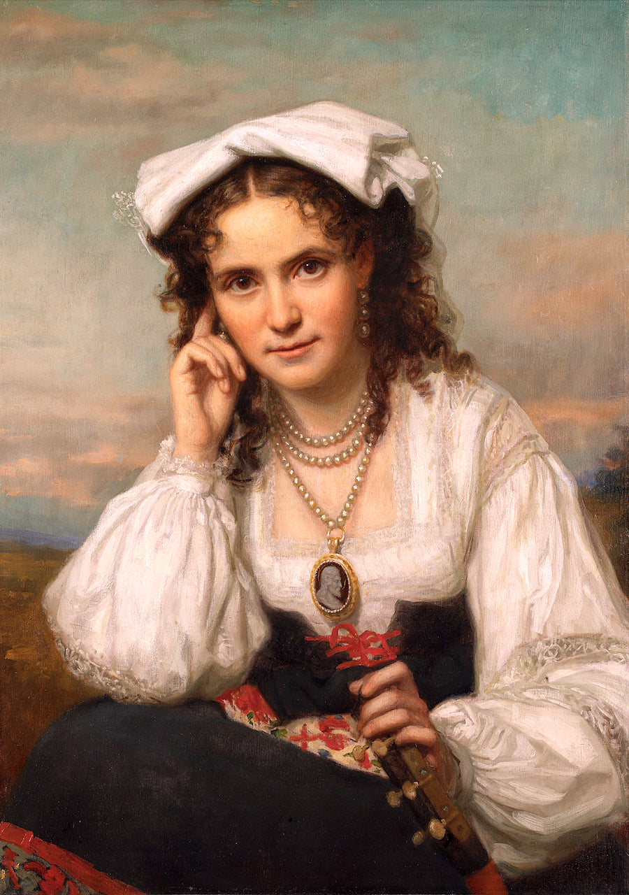 Vinnie Ream, vintage artwork by George Peter Alexander Healy, A3 (16x12") Poster Print
