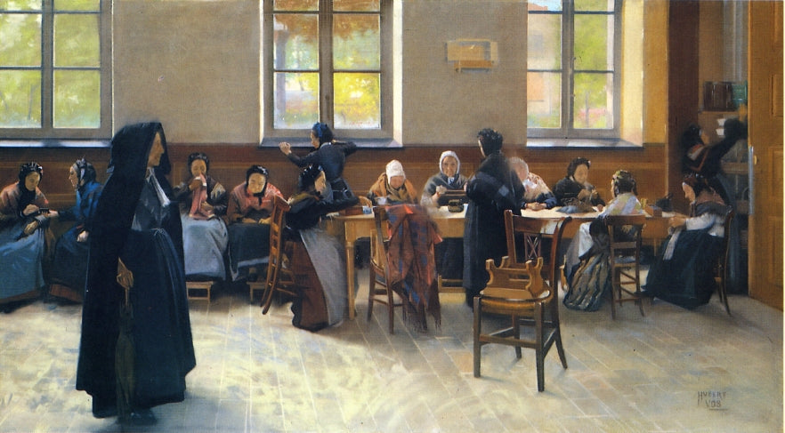The Knitting Room by Hubert Vos,A3(16x12")Poster