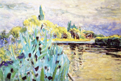 Banks of the Seine: Reeds by Pierre Bonnard,A3(16x12")Poster