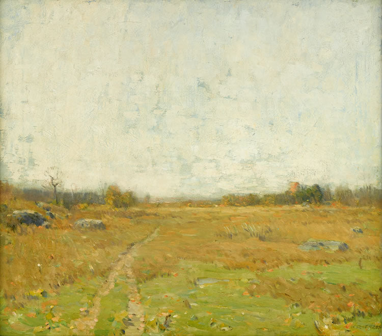Path in the Landscape, vintage artwork by William Langson Lathrop, 12x8" (A4) Poster