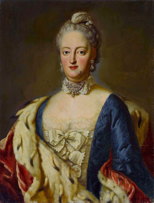 Maria Anna Josepha Auguste von Baden-Baden, vintage artwork by Georg Desmarees, 12x8" (A4) Poster
