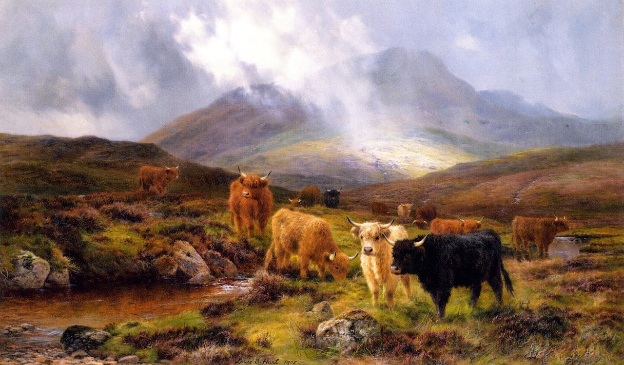 Through the Glen by Louis Bosworth Hurt,A3(16x12")Poster