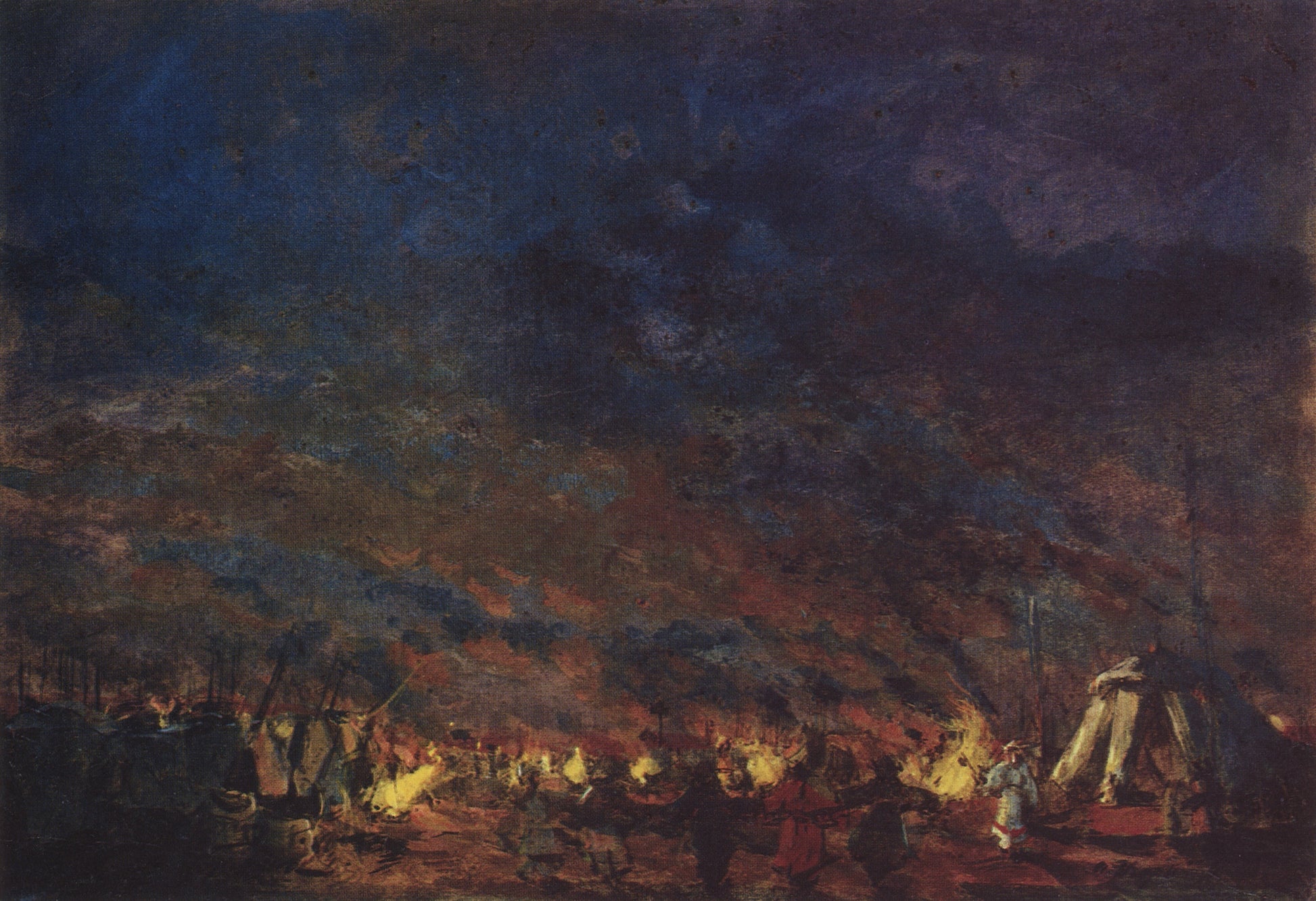 The Cuman Camp by Constantin Alexeevich Korovin,A3(16x12")Poster