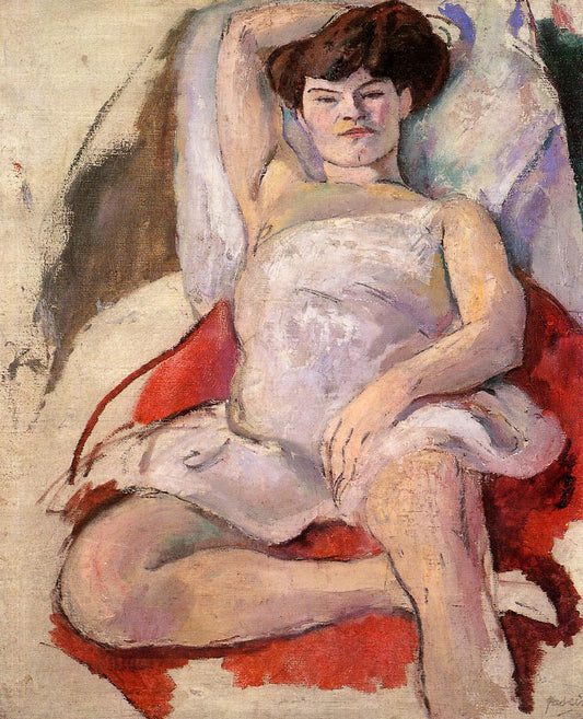 Dancer at the Moulin Rouge, vintage artwork by Jules Pascin, 12x8" (A4) Poster