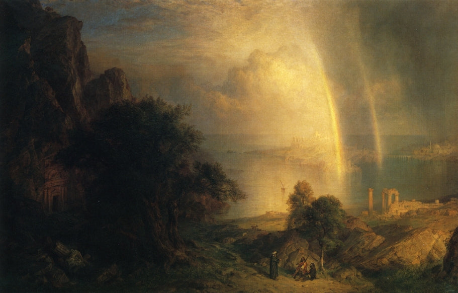 The Aegean Sea, vintage artwork by Frederic Edwin Church, 12x8" (A4) Poster