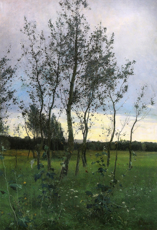 Group of Alder Trees, vintage artwork by Alois Kalvoda, 12x8" (A4) Poster