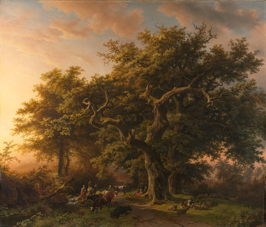 Forest View, vintage artwork by Barend Cornelis Koekkoek, A3 (16x12") Poster Print