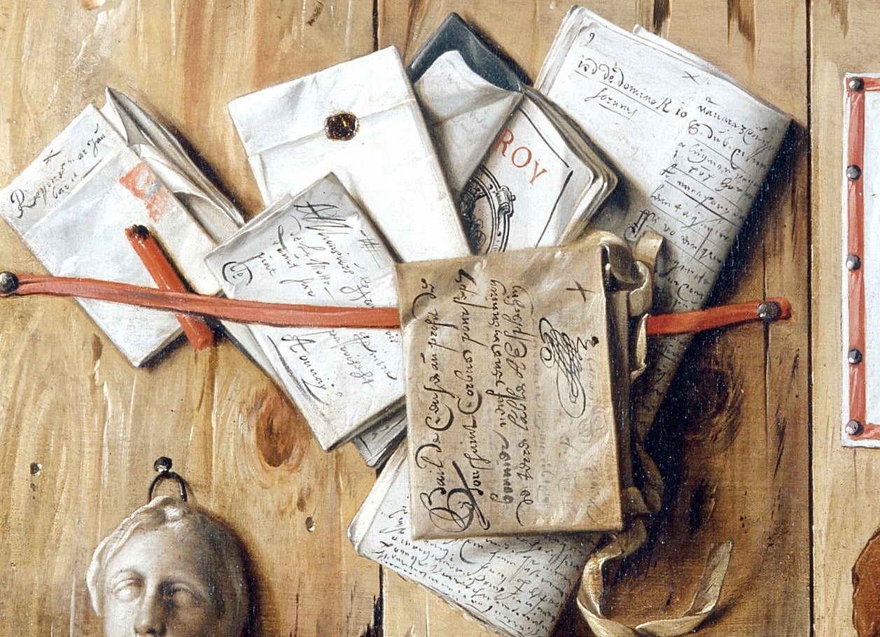 Still Life detail, vintage artwork by Jean Le Motte, 12x8" (A4) Poster