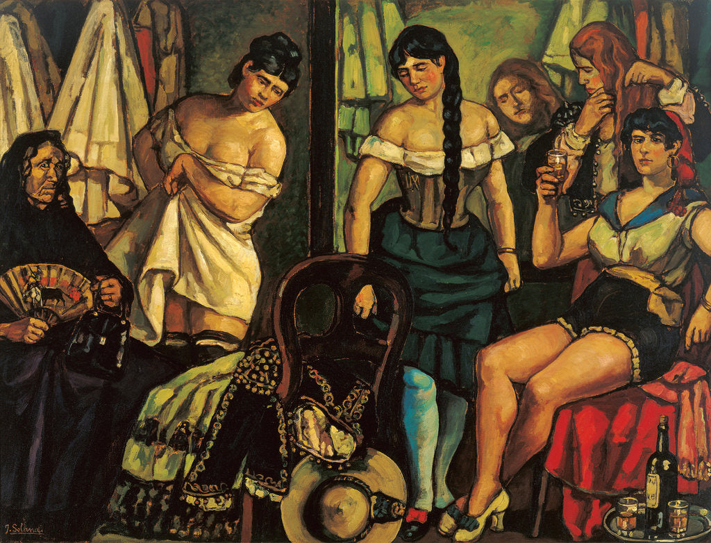 Chorus Girls by Jose Gutierrez Solana,16x12(A3) Poster